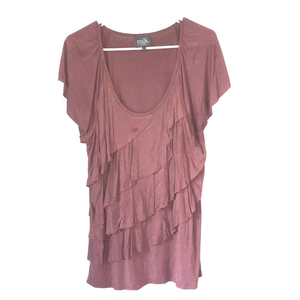 NURSING L MILK Gorgeous Frills & Layers Top
